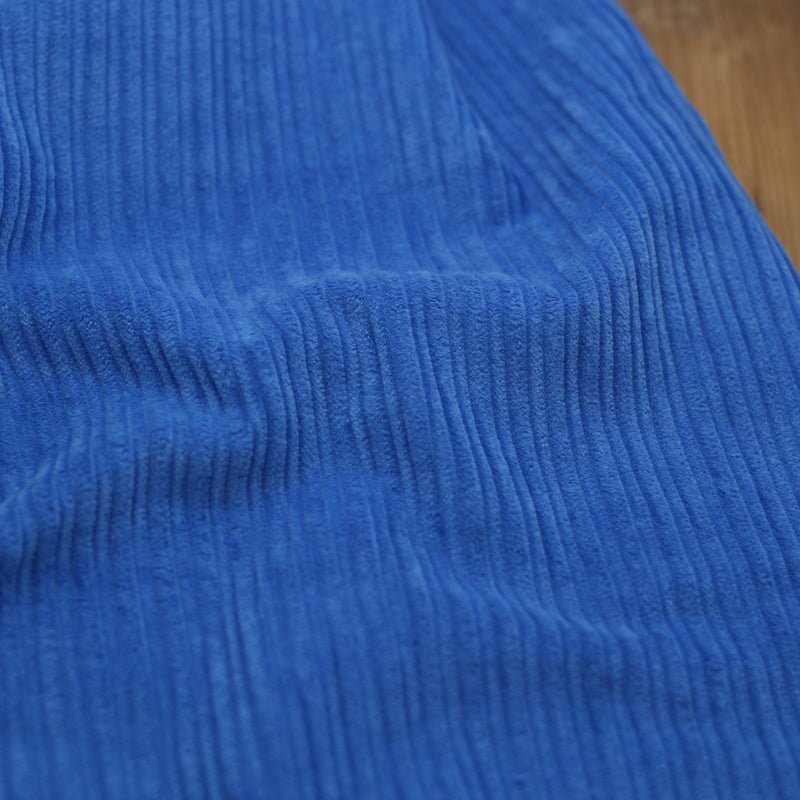 Tissu Velours Grosses côtes - Bleu Azur (vendu x10cm) Tissus Sélection _FIBRE MOOD | Gaspard et Léonie Tissus Mercerie Toulouse