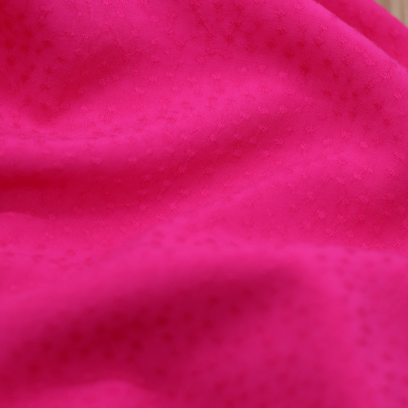 Tissu Viscose Unie Dobby - Rose Acidulé (Vendu x10cm) Tissus Sélection Gaspard & Léonie | Gaspard et Léonie Tissus Mercerie Toulouse