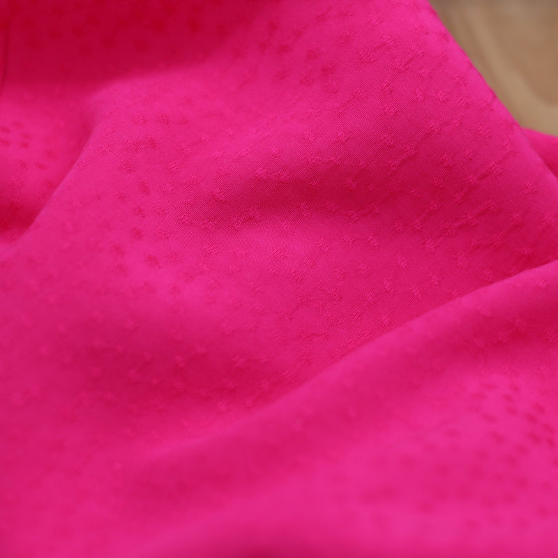 Tissu Viscose Unie Dobby - Rose Acidulé (Vendu x10cm) Tissus Sélection Gaspard & Léonie | Gaspard et Léonie Tissus Mercerie Toulouse