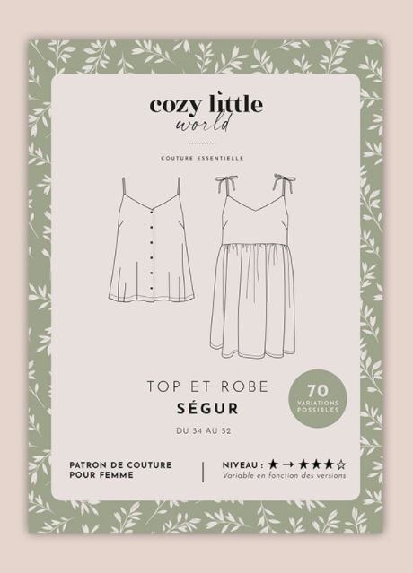 Top et Robe SEGUR Pochette patron de couture Patron de couture COZY LITTLE WORLD | Gaspard et Léonie Tissus en ligne et Mercerie à Toulouse