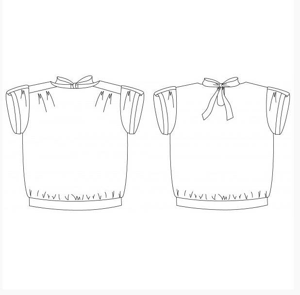 Top Mademoiselle GUS Patron pochette de couture - L'atelier de Gaspard et Léonie