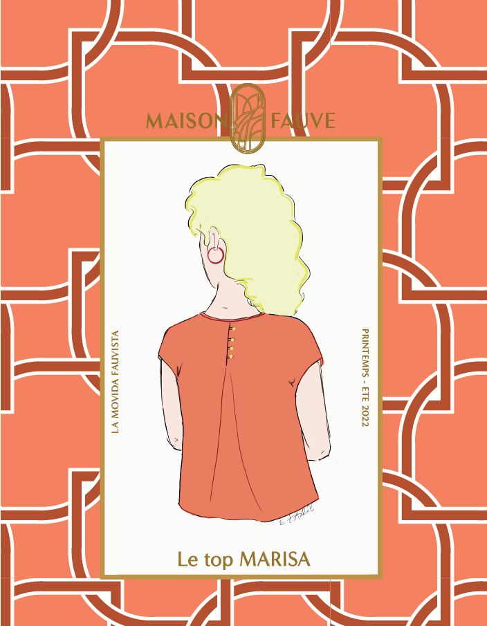 Top MARISA patron de couture pochette - MAISON FAUVE Patron de couture MAISON FAUVE | Gaspard et Léonie Tissus en ligne et Mercerie à Toulouse