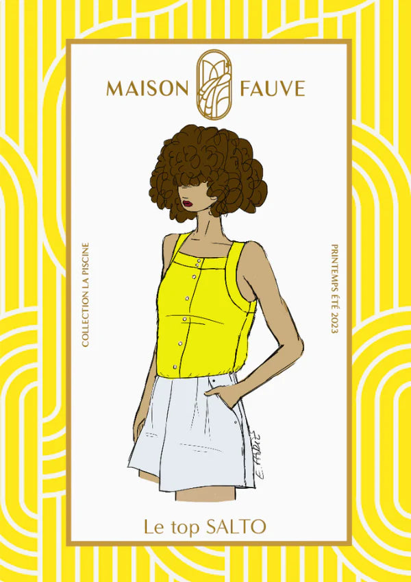 Top SALTO Patron de couture Pochette - MAISON FAUVE Patron de couture MAISON FAUVE | Gaspard et Léonie Tissus en ligne et Mercerie à Toulouse