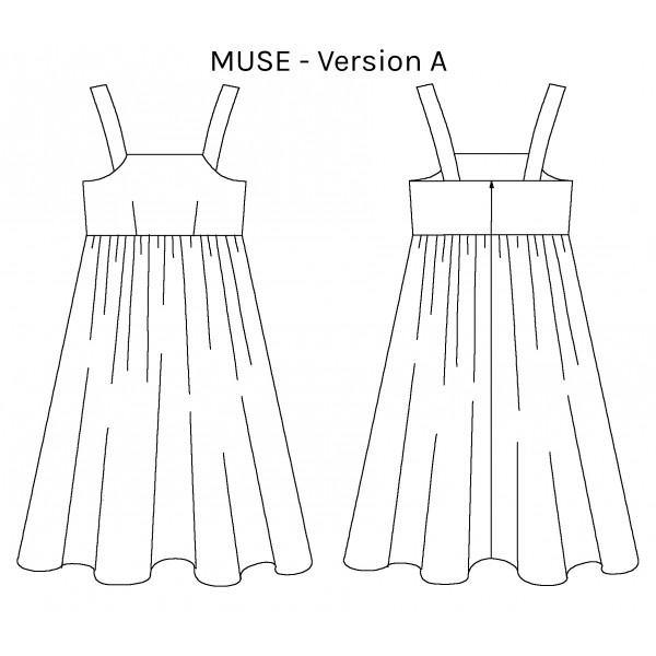 Top/Robe MUSE Patron de couture pochette - L'atelier de Gaspard et Léonie
