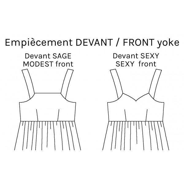 Top/Robe MUSE Patron de couture pochette - L'atelier de Gaspard et Léonie