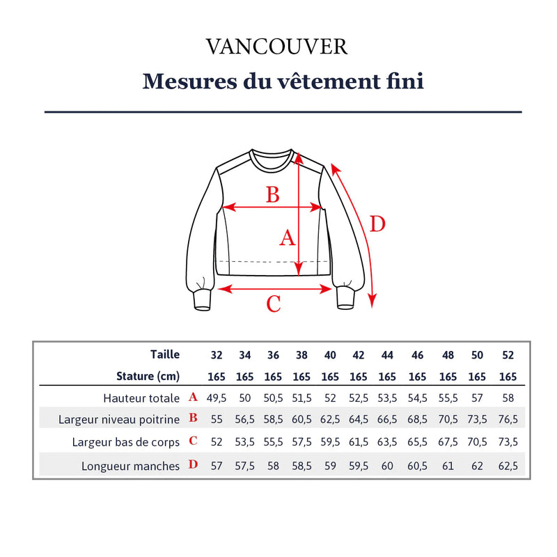 VANCOUVER Sweat Patron de couture pochette - IKATEE Patron de couture Ikatee | Gaspard et Léonie Tissus en ligne et Mercerie à Toulouse