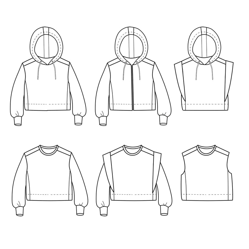VANCOUVER Sweat Patron de couture pochette - IKATEE Patron de couture Ikatee | Gaspard et Léonie Tissus en ligne et Mercerie à Toulouse